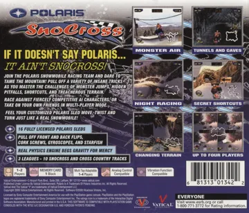 Polaris SnoCross (US) box cover back